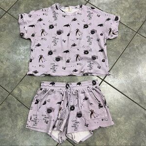 TAYLOR SWIFT Purple Waffle Knit Lounge Pajama Set Youth 2XL By Elizabeth Faith